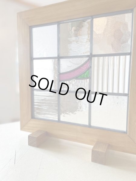 画像2: 昭和ガラスで作ったステンドグラス 【セール品】 (2)