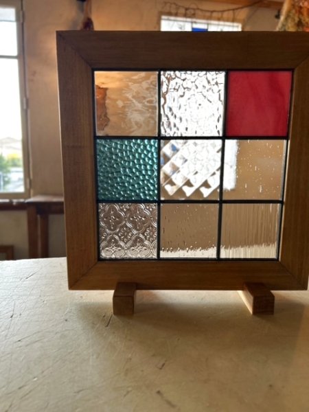 画像1: 撮影用に作ったステンドグラス 【セール品】 (1)