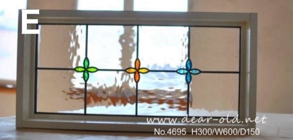 画像11: FIX窓 ステンド花びら３連 （２色仕様） (11)