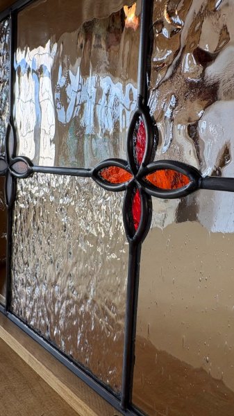 画像6: FIX窓 ステンドグラス STANDARD（チェリーレッド） (6)