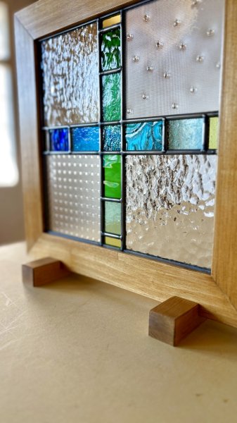 画像1: 撮影用に作ったステンドグラス 【セール品】 (1)